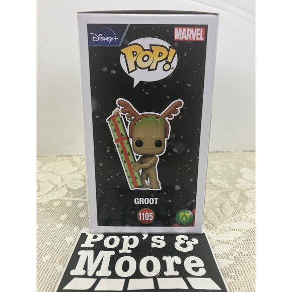 Funko Pop! Marvel Studio: Holiday Groot 1105 Vinyl Figure New With Box Defects - Picture 5 of 12